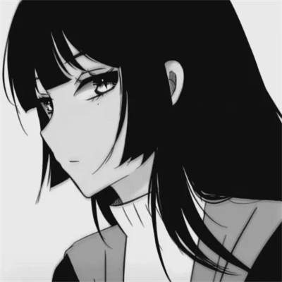高质量漫画头像黑白女生动漫