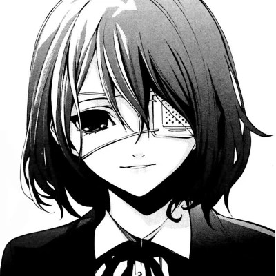 高质量漫画头像黑白女生动漫