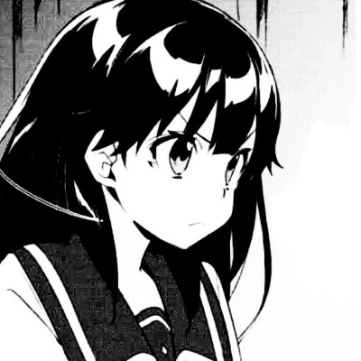 高质量漫画头像黑白女生动漫