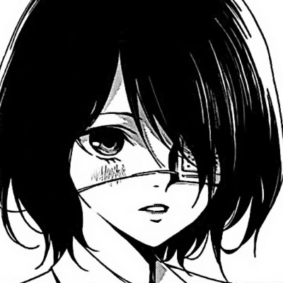 高质量漫画头像黑白女生动漫