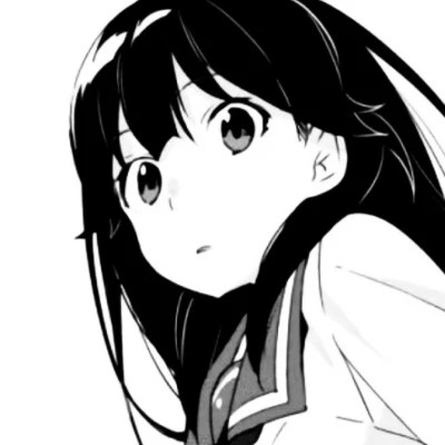 高质量漫画头像黑白女生动漫