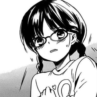 高质量漫画头像黑白女生动漫