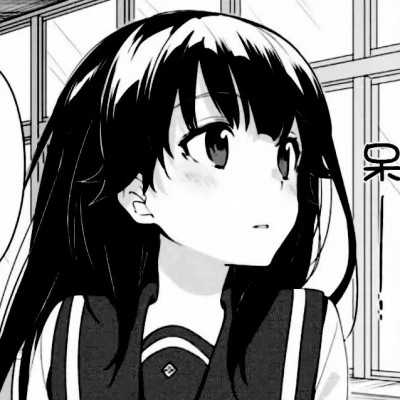 高质量漫画头像黑白女生动漫