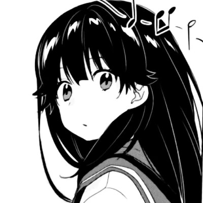 高质量漫画头像黑白女生动漫