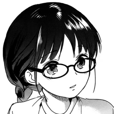 高质量漫画头像黑白女生动漫
