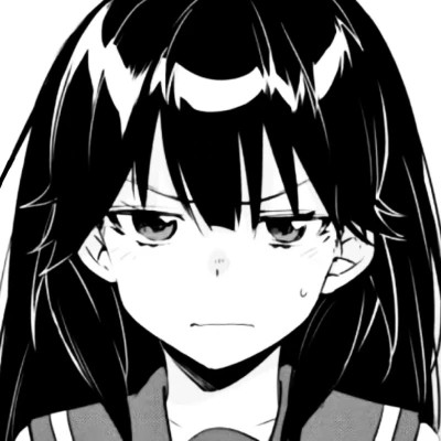 高质量漫画头像黑白女生动漫