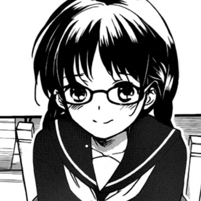 高质量漫画头像黑白女生动漫