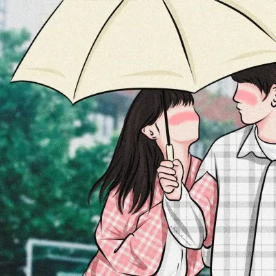 超级好看的插画情侣头像