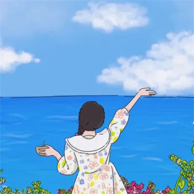 超级好看的插画情侣头像