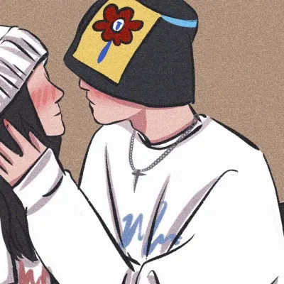 超级好看的插画情侣头像
