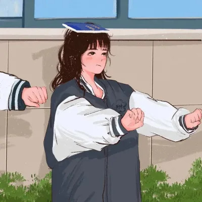 超级好看的插画情侣头像