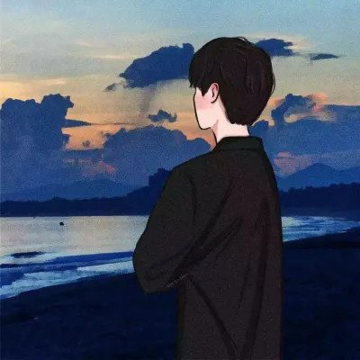 超级好看的插画情侣头像
