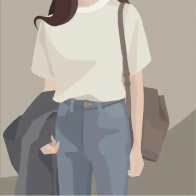 超级好看的插画情侣头像