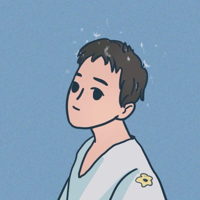 插画情头一对两张水彩