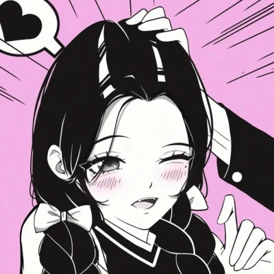 简约手绘情头一男一女