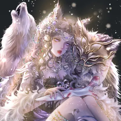 女生头像闺蜜头像手绘超仙图片
