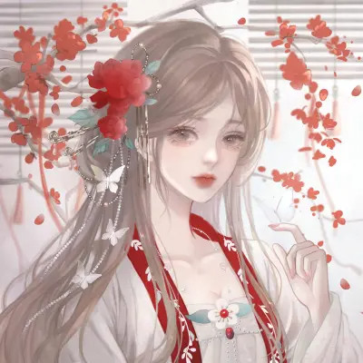 高颜值稀有闺蜜头像动漫