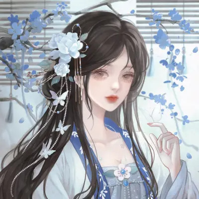 高颜值稀有闺蜜头像动漫