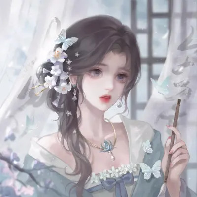 高颜值稀有闺蜜头像动漫