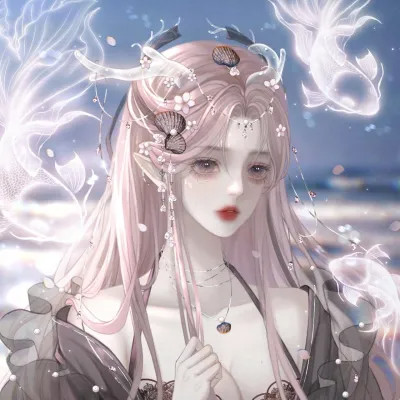 高颜值稀有闺蜜头像动漫