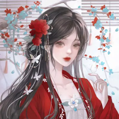 高颜值稀有闺蜜头像动漫
