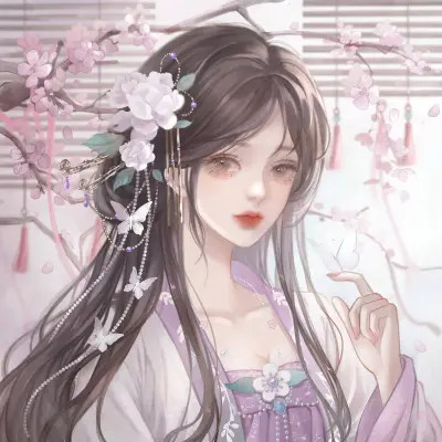 高颜值稀有闺蜜头像动漫