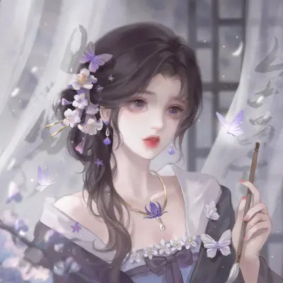 高颜值稀有闺蜜头像动漫