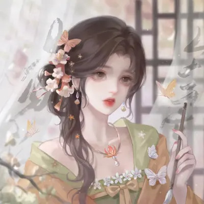 高颜值稀有闺蜜头像动漫