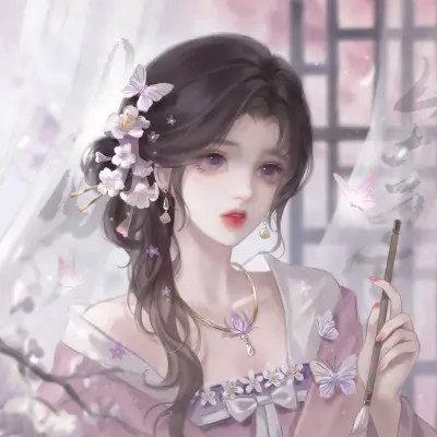 高颜值稀有闺蜜头像动漫