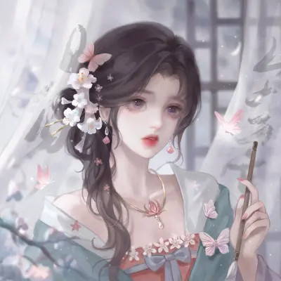 高颜值稀有闺蜜头像动漫