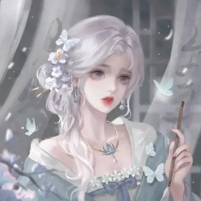 高颜值稀有闺蜜头像动漫