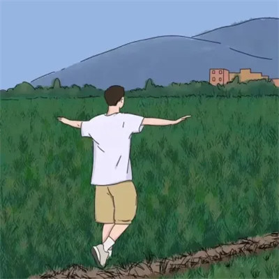 可爱手绘情侣头像简单干净