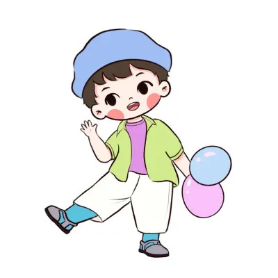 可爱手绘情侣头像简单干净
