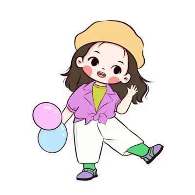 可爱手绘情侣头像简单干净