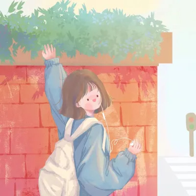 可爱手绘情侣头像简单干净