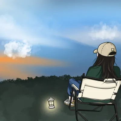 可爱手绘情侣头像简单干净