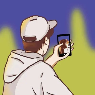 可爱手绘情侣头像简单干净