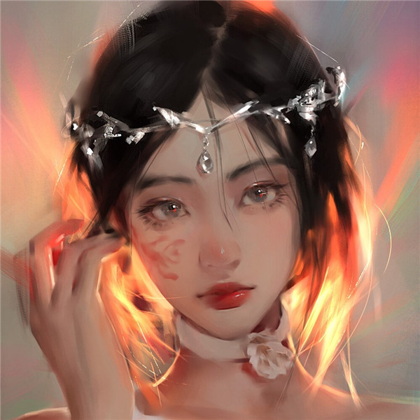 头像女2025年最火动漫手绘图片