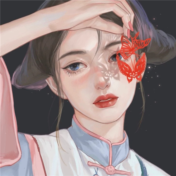 头像女2025年最火动漫手绘图片