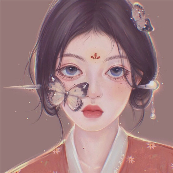 头像女2025年最火动漫手绘图片