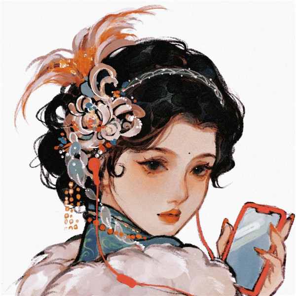 头像女2025年最火动漫手绘图片