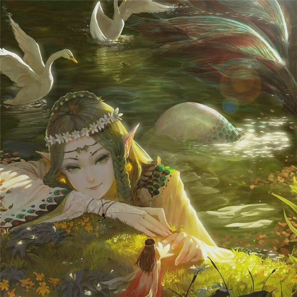 超酷黑天鹅动漫女孩头像图片