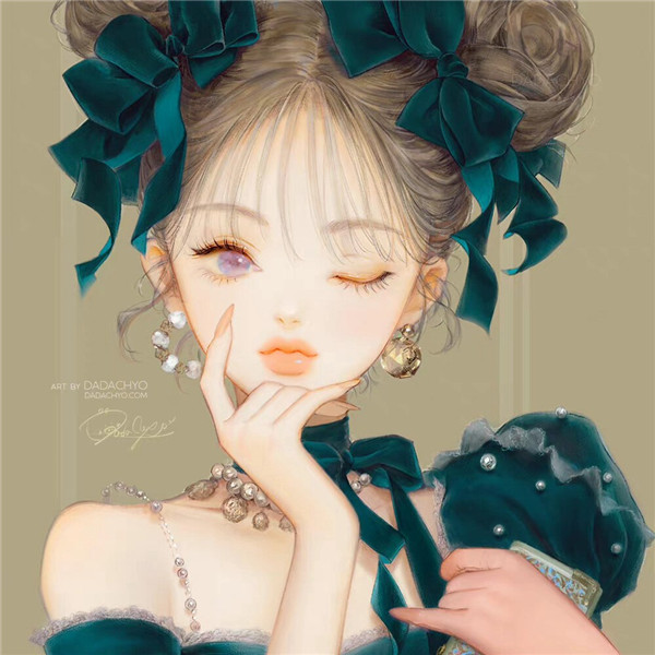 超酷黑天鹅动漫女孩头像图片