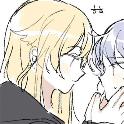 简单漂亮动漫少女心闺蜜头像