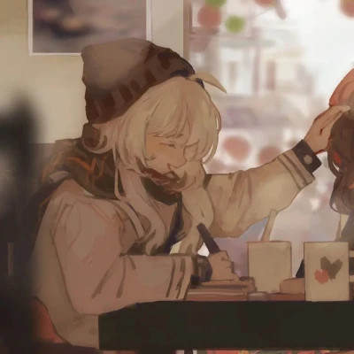 简单漂亮动漫少女心闺蜜头像