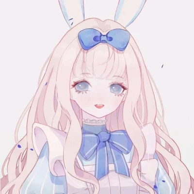 简单漂亮动漫少女心闺蜜头像