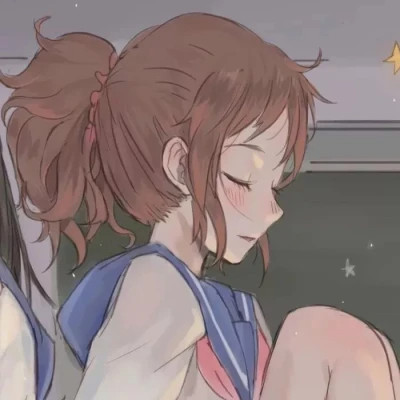 优质动漫女生闺蜜头像