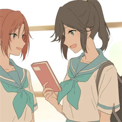优质动漫女生闺蜜头像