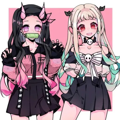 优质动漫女生闺蜜头像