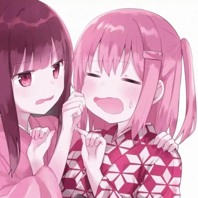 优质动漫女生闺蜜头像